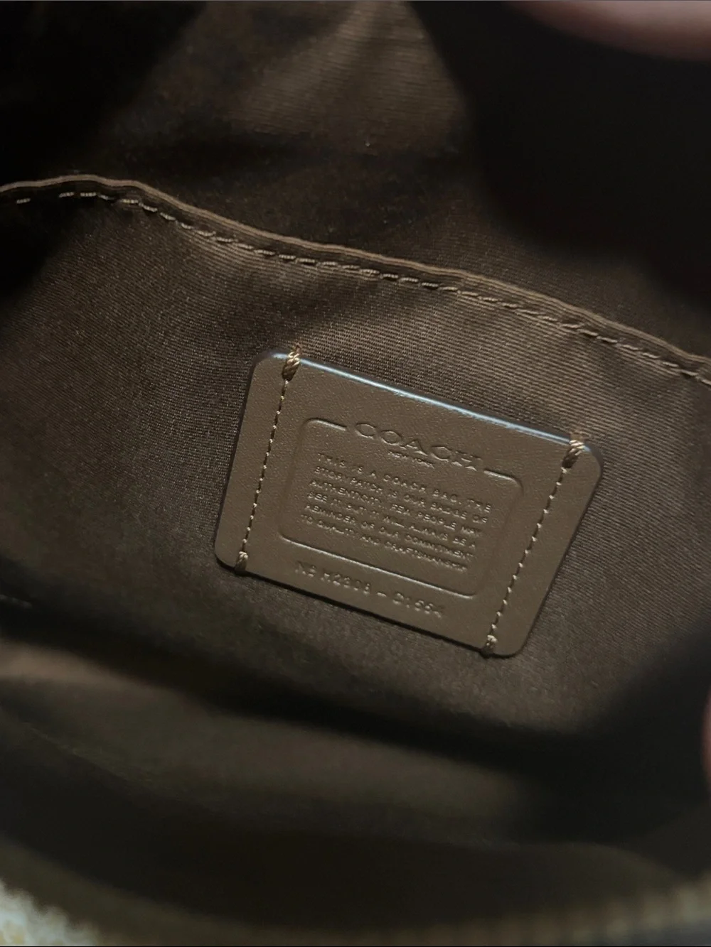 Coach Signature Canvas Crossbody in Neutral Beige and Tan